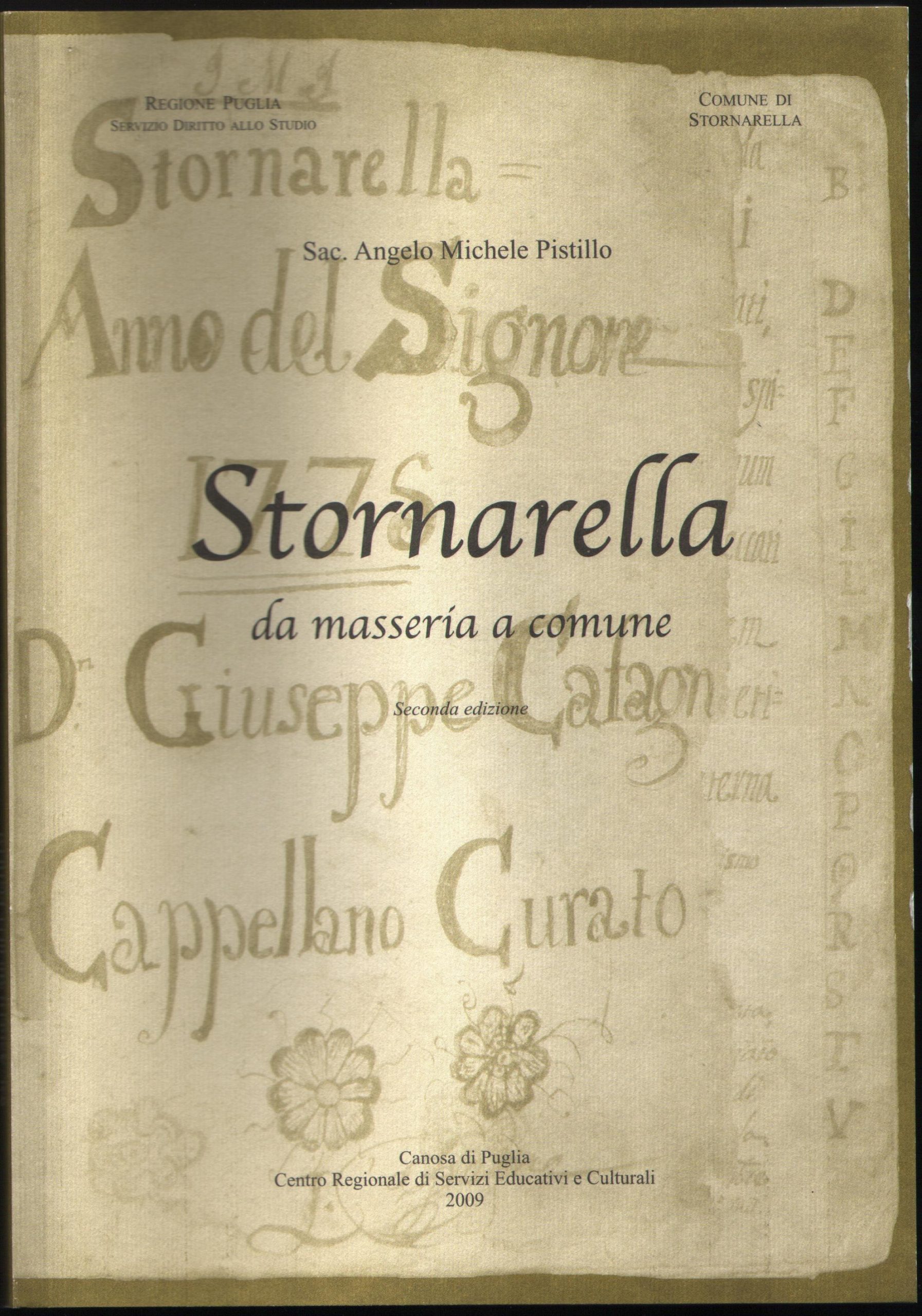 Copertina libro Stornarella da Masseria a Comune